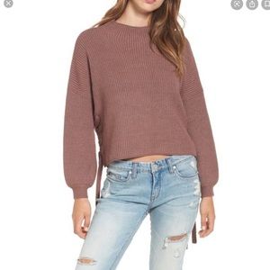 Dreamers mauve lave up side sweater